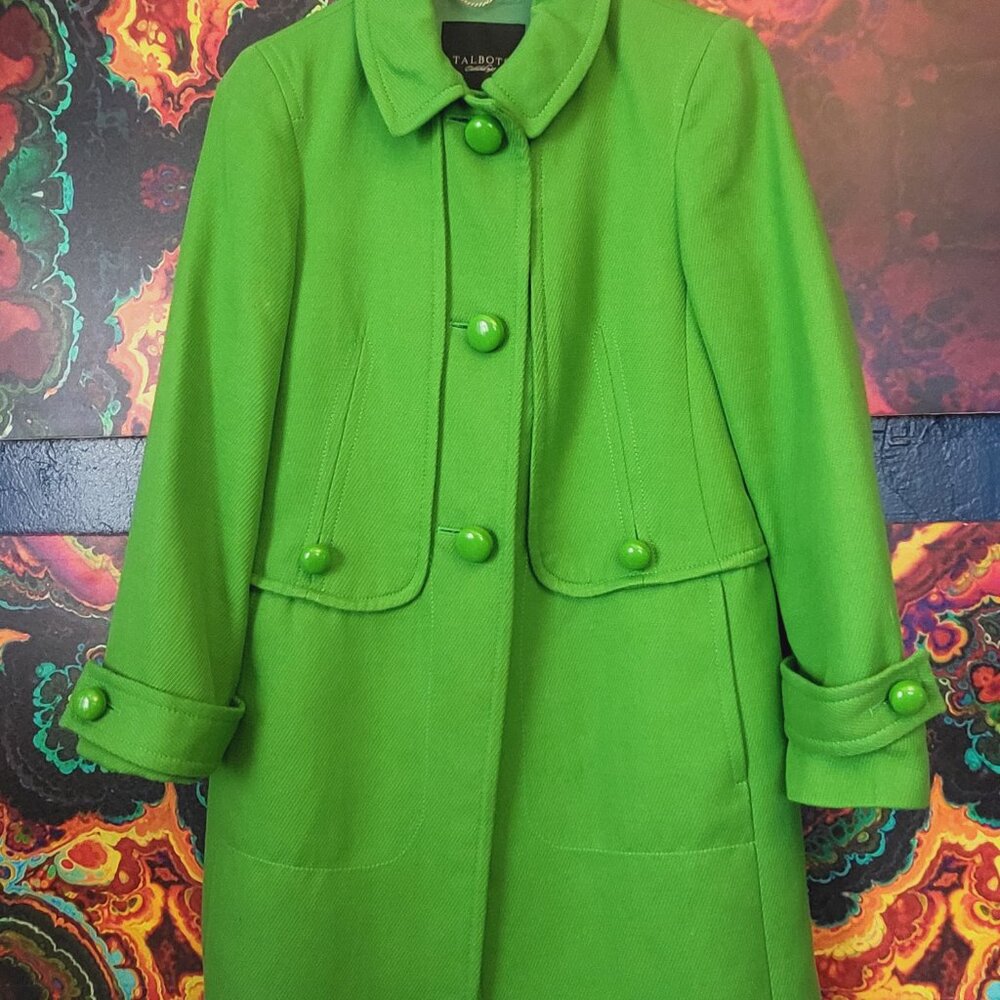 Talbots ~ New without Tags ~ Amazing Green Color ~ Size 4P ~ Womens Coat